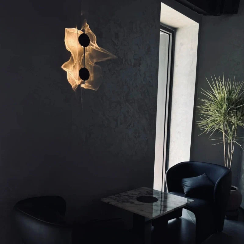Rotatable Ripple-Light Wall Sconce with Aluminum and Stainless Steel