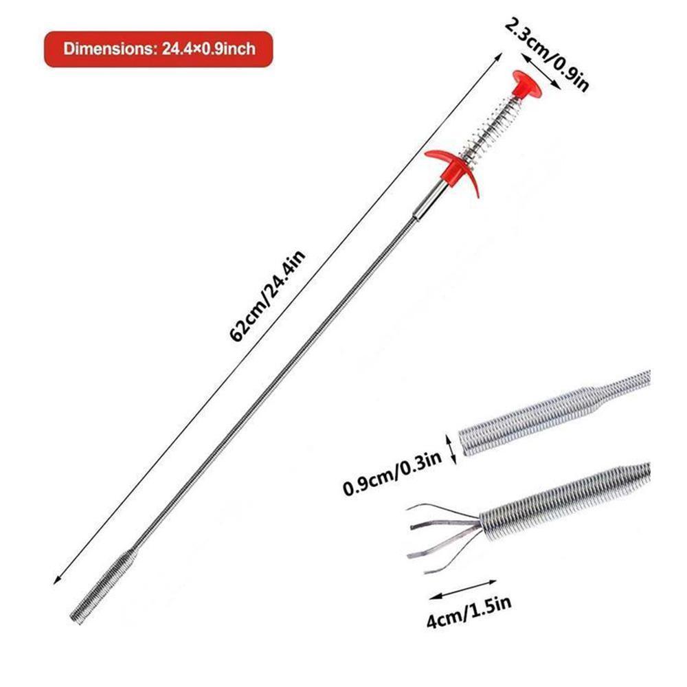 Kitchen sink drain cleaning hooks (2 pieces)