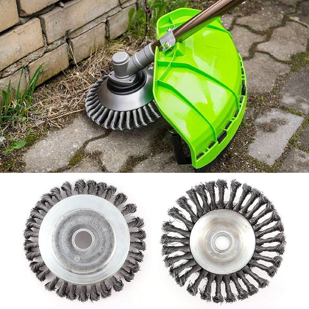 Garden weed brush lawn mower