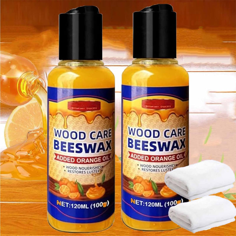 Nutrient-rich beeswax for wood care and maintenance