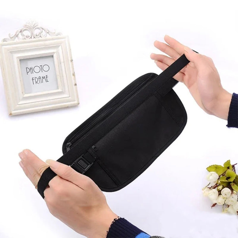 Sport Hip Bag Adjustable with Zipper Pockets