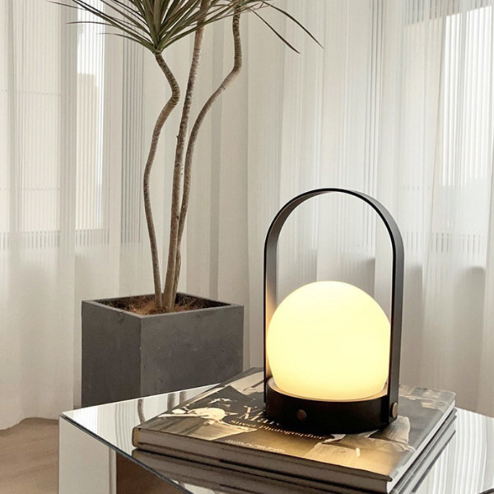 Royelux The Carrie Lantern Wireless Pendant Lamp - Portable LED Lamp with Adjustable Brightness