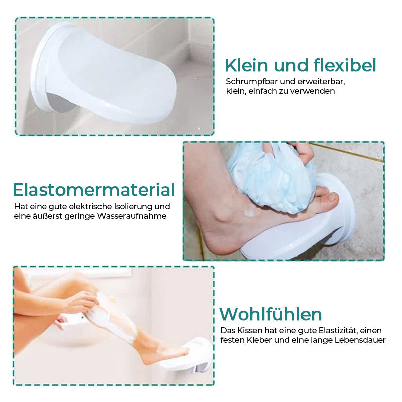 Footrest stand for the shower