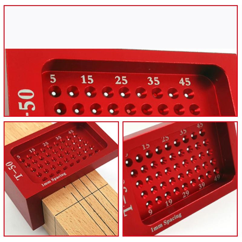 50-hole positioning T-shape ruler