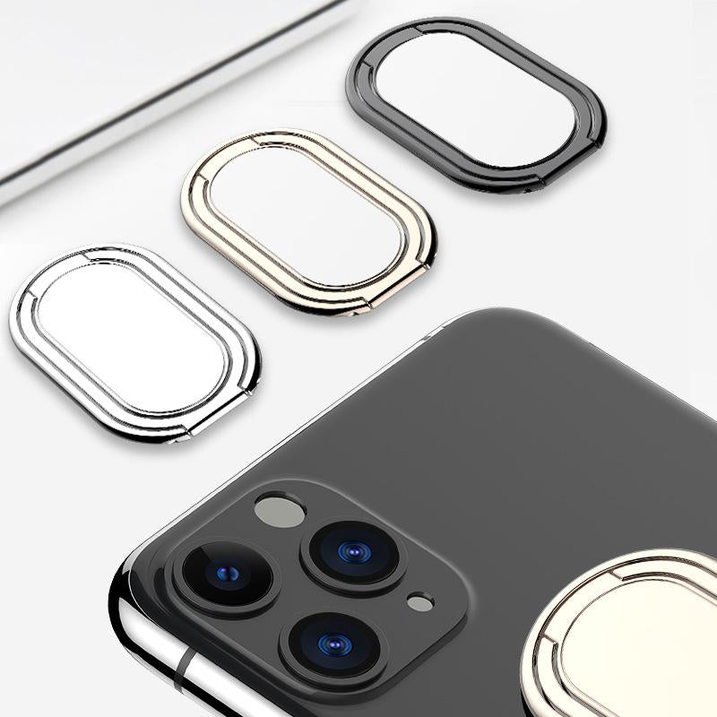 Metallic foldable phone holder
