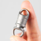 Titanium Alloy Quick-Release Push-Pull Keychain