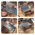 Stainless steel foldable grill