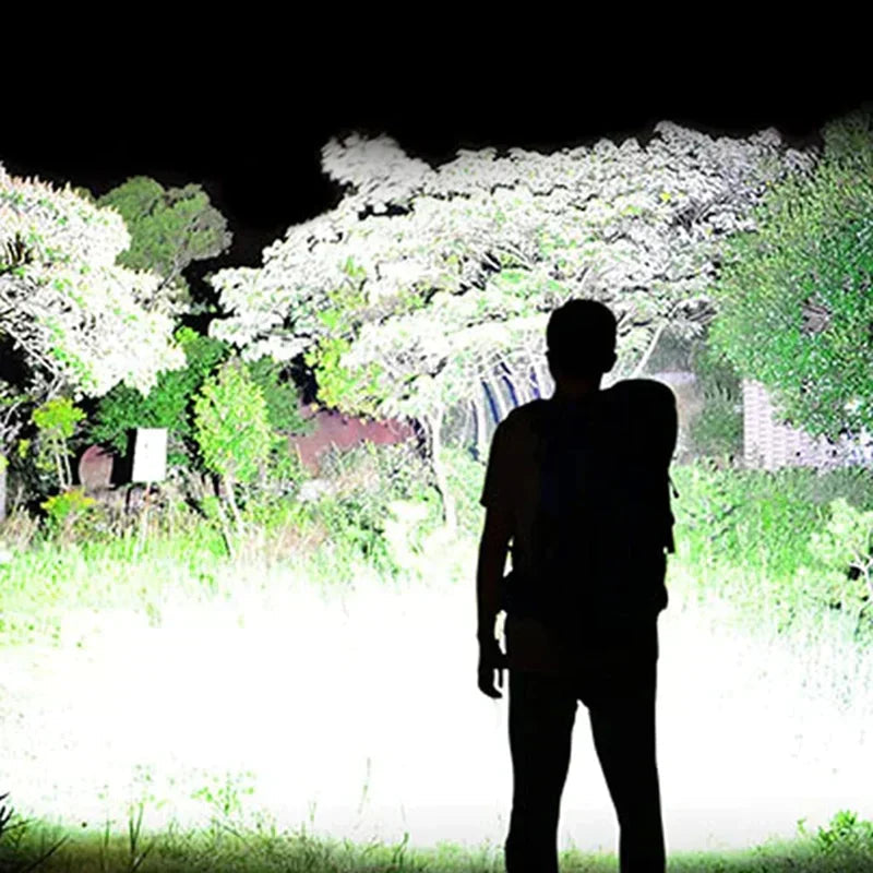 Tactical Flashlight – LED Flashlight with Zoom & Power Bank Function