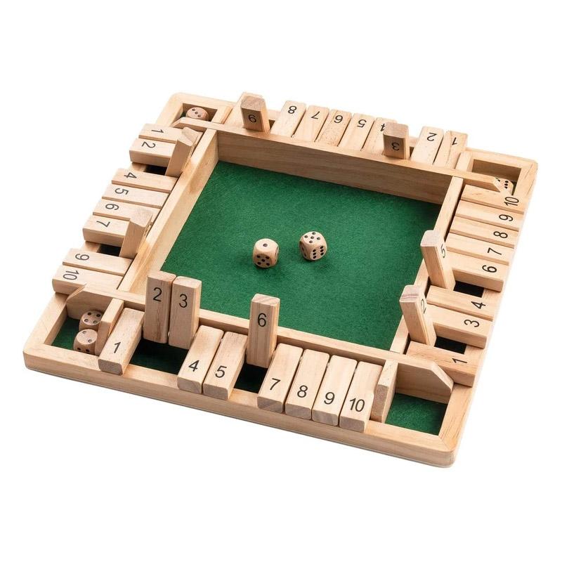"Shut The Box" game – Fun table math game for adults and children