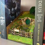 Handcrafted decorative book holders with micro landscape design