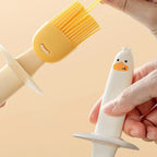 Oil dispenser with brush for BBQ