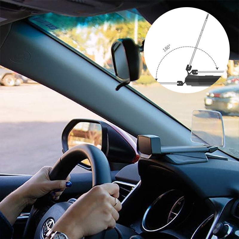 HUD navigation projector with wireless charging function