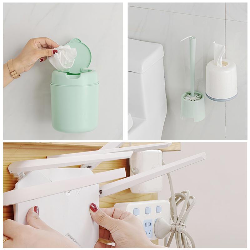 Double-sided adhesive hooks for the wall (5/10/20 sets)