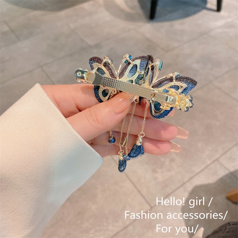 Dreamy butterfly hair clip with fringes