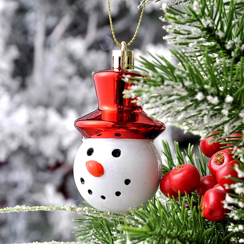 Christmas Ball Ornaments with Hanging Hooks, Multi-Piece Sets