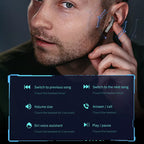 Noise-cancelling Digital Display Bluetooth Headphones