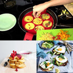 Non-stick silicone pancake mold ring