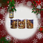 Vintage Christmas Nativity Scene Mug