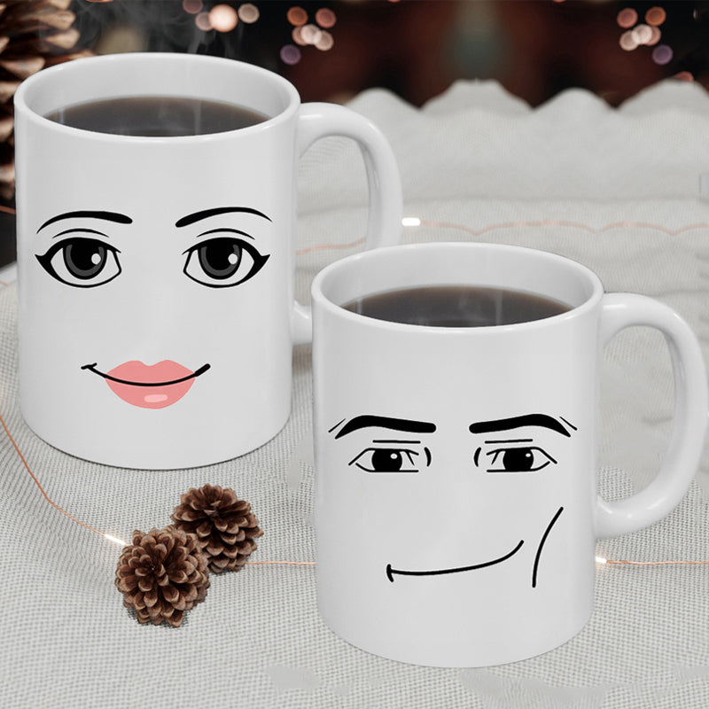 Emoji printed ceramic mug