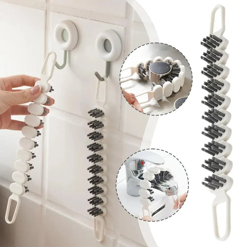 Flexible multifunctional cleaning brush