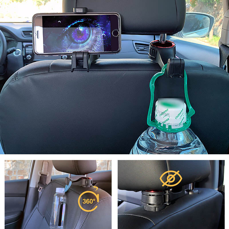 Headrest holder car strap