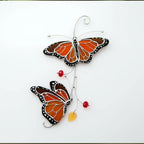 Stained Monarch Butterfly Window Decor