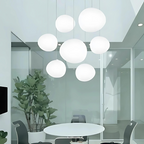Elegant Glass Pebble Pendant Light