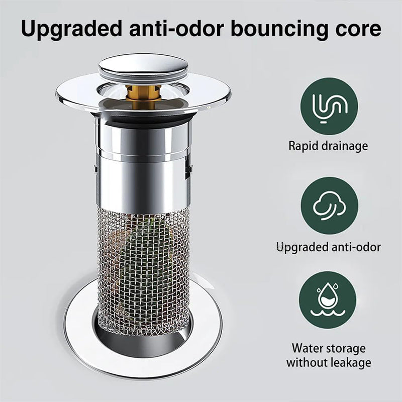 Sink drain strainer hair catcher