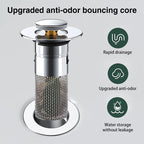 Sink drain strainer hair catcher