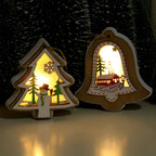 FestiveWood - Lightweight wooden Christmas ornaments for tree decoration