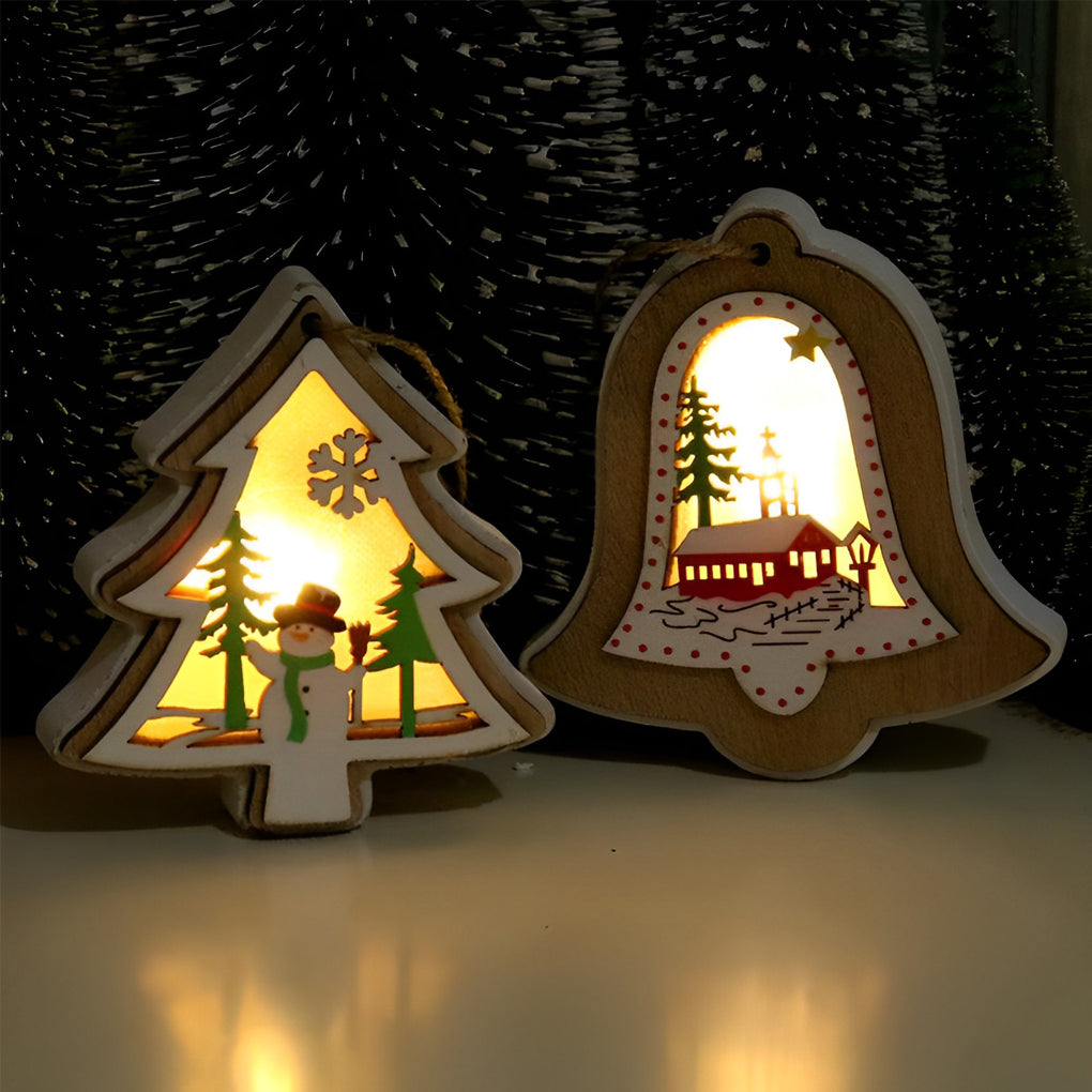 FestiveWood - Lightweight wooden Christmas ornaments for tree decoration