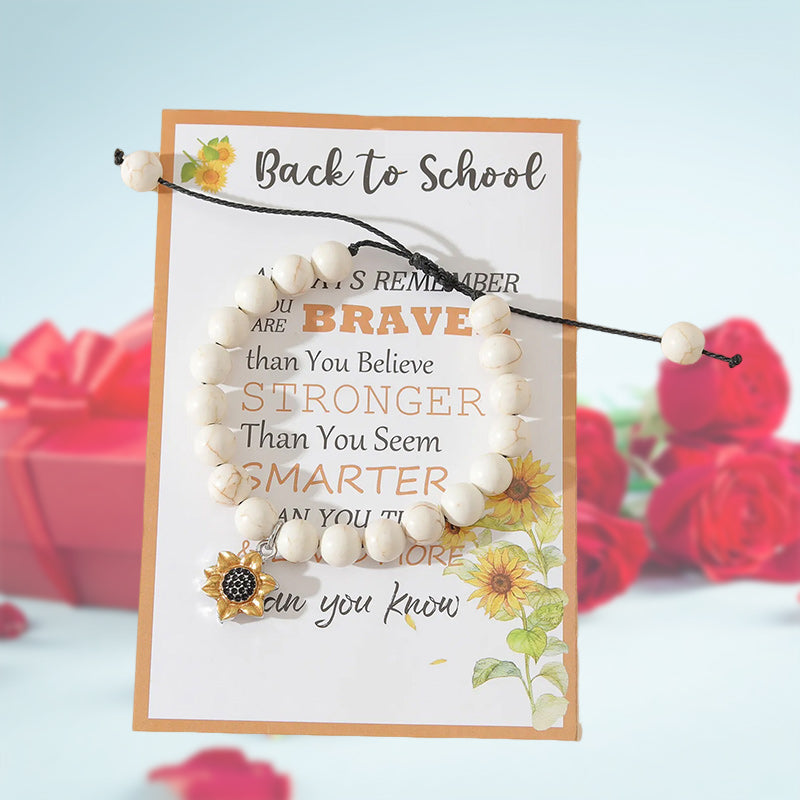 Sunflower Bracelet - "Back to School"