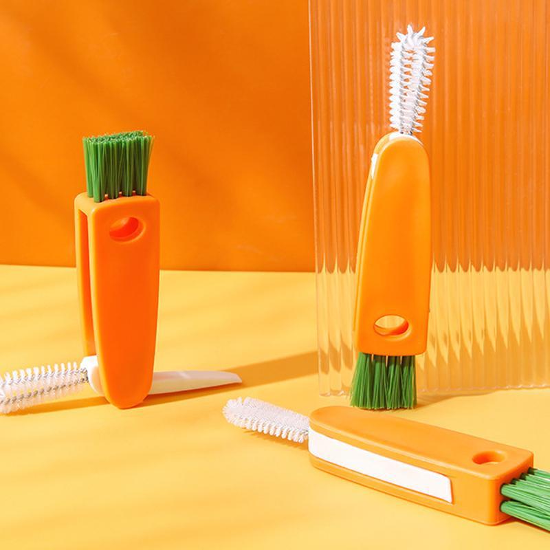 Creative 3-in-1 Multifunctional Cleaning Brush for Cup Lids