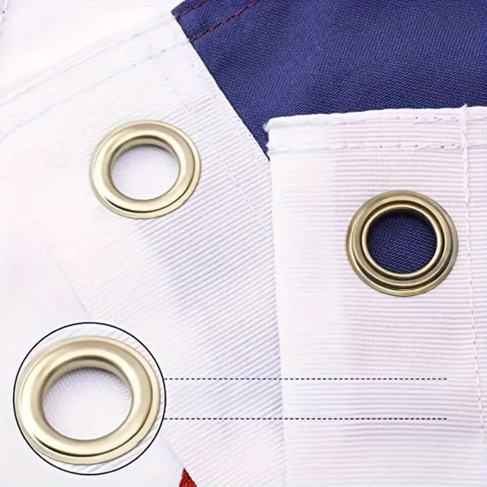 American Flag Heavy Duty Nylon Embroidered Stars Outdoor Brass Grommets