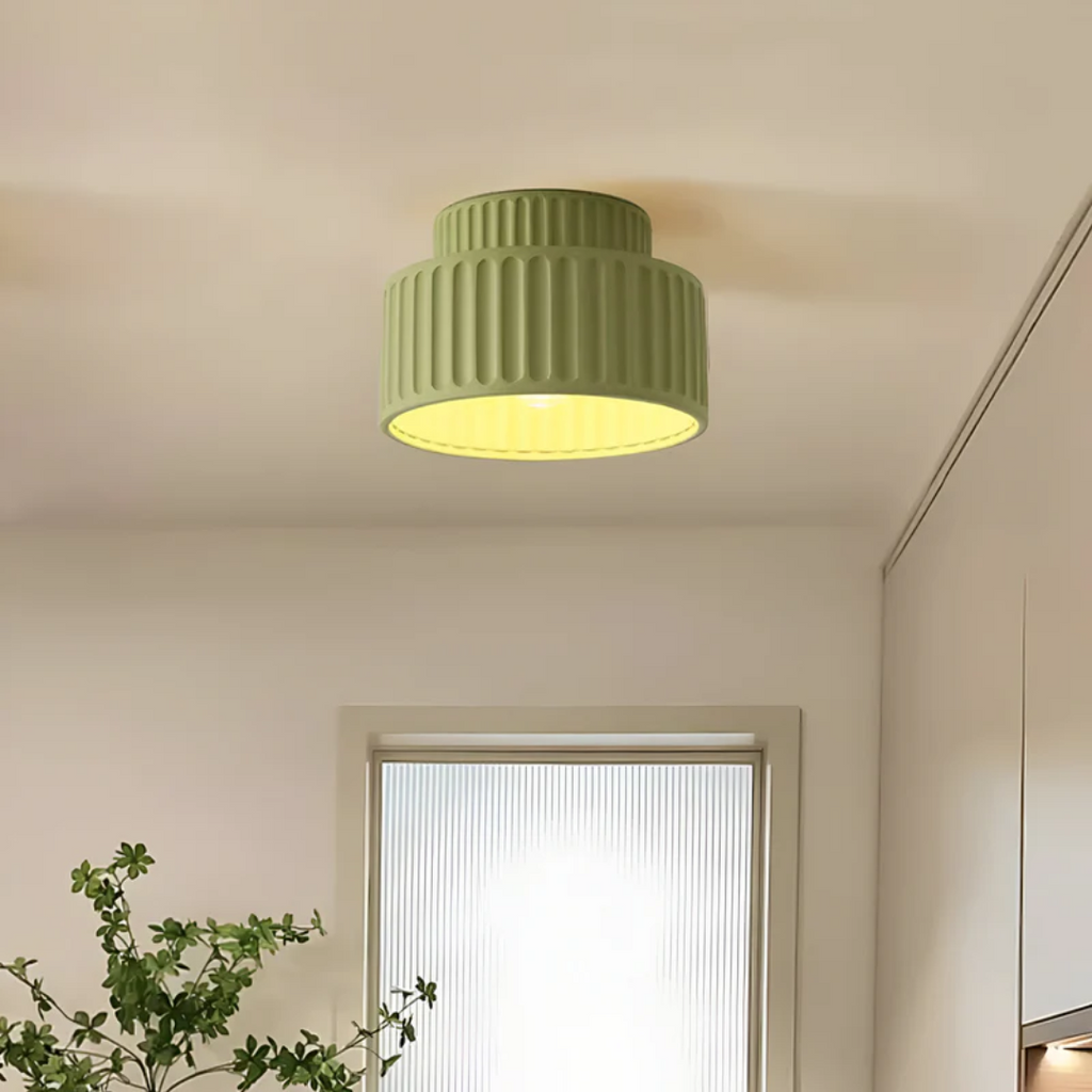 Modern Ribbed Ceiling Lamp