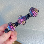 Hair clip with crystal flower