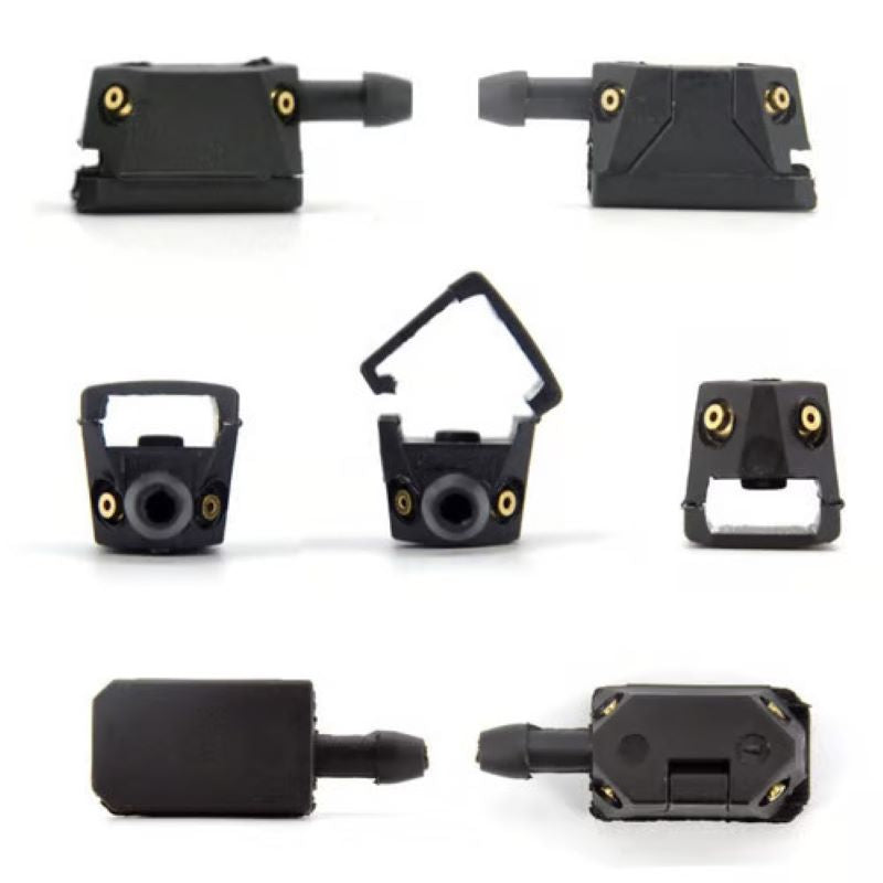 Four-hole car wiper nozzle