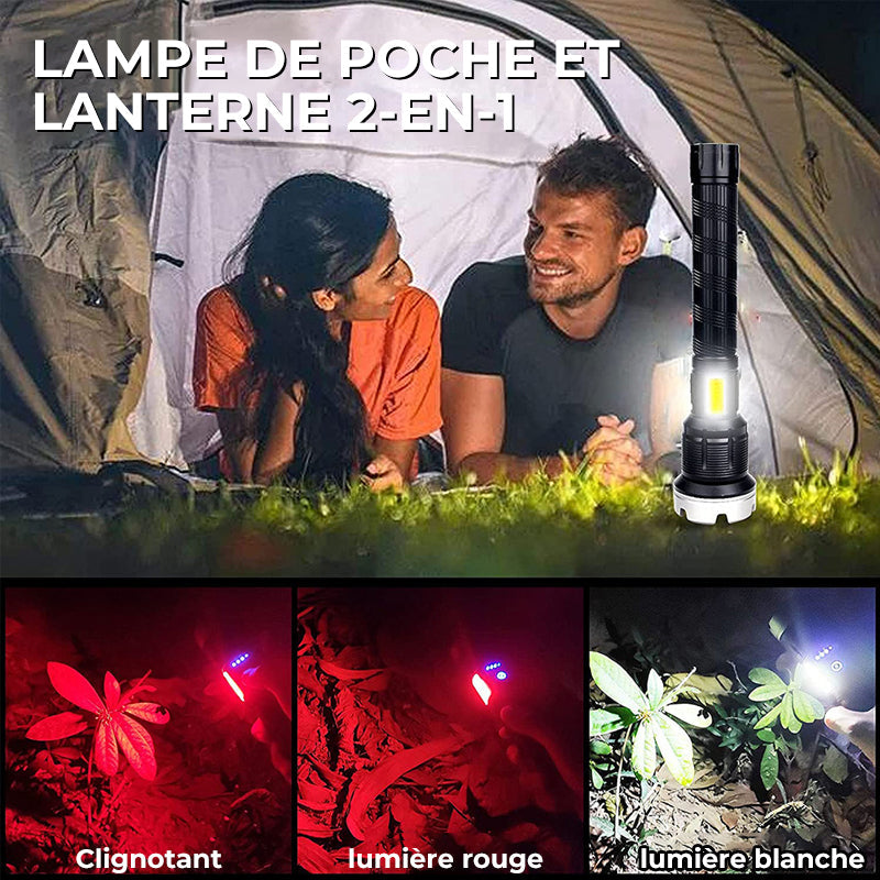 Zoom flashlight with LED