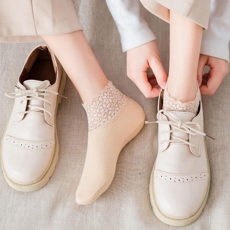 Winter New Fashion Lace Warm Socks