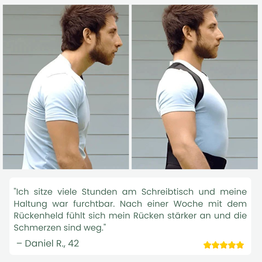 Back Hero — Pain-free upright & self-confident through the day