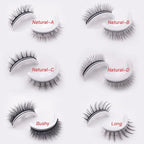 Reusable self-adhesive eyelashes