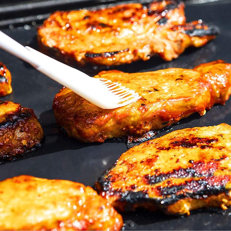 Non-stick BBQ grill mats with cutting box