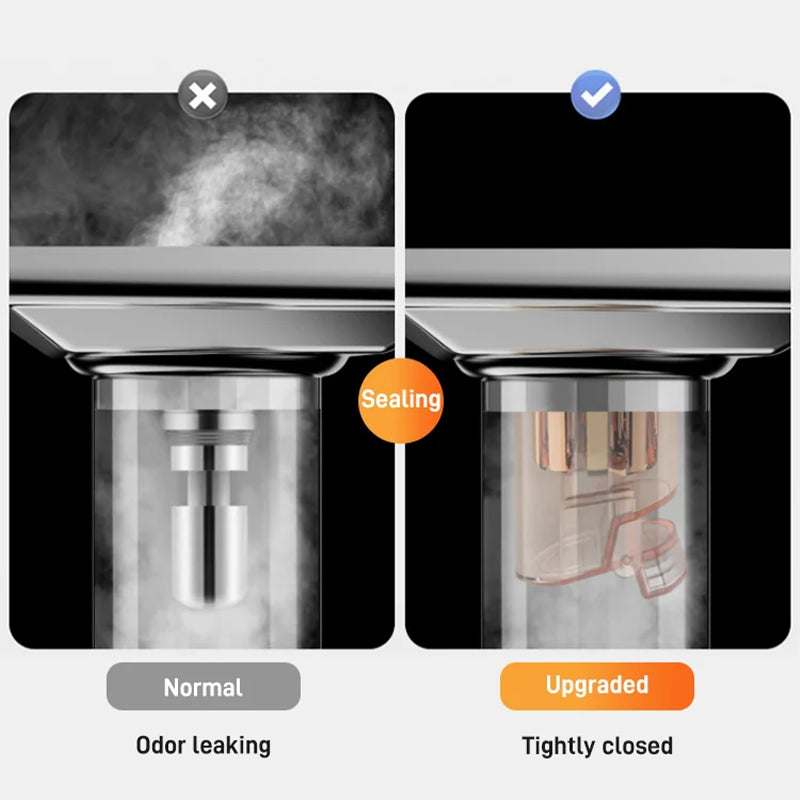 Universal double deodorant drain core