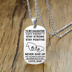 English Alphabet Stainless Steel Necklace