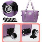 Travel bag with universal wheels