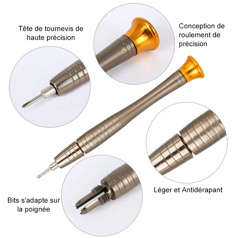 Ciaovie Mini Kit for Precision Screwdriver Repair Tools (25 pieces)