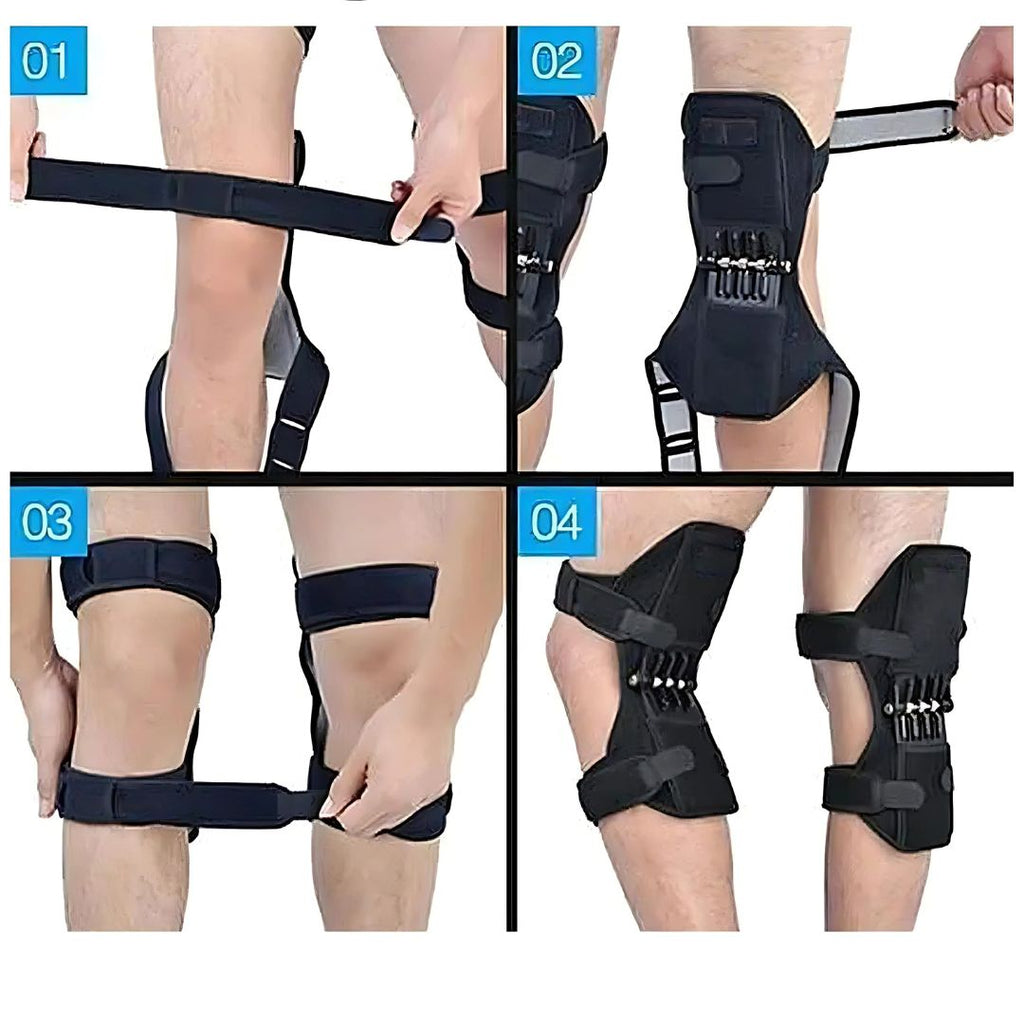 KneeGuard Pro | Set of 2 Hinged Knee Brace Stabilizers for Pain Relief | Adjustable Support for Knee Injuries - Arthritis - Post-Surgery Recovery
