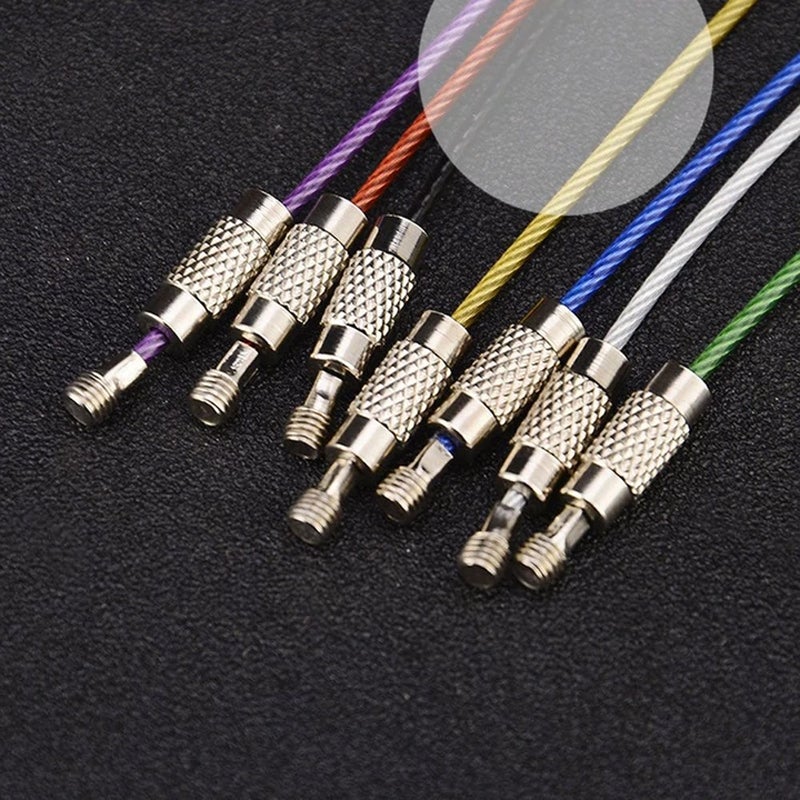 Creative Colors Steel Wire Lock, 20 pieces