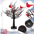Atmospheric Light Tree with Red Birds – Flexible LED Decoration Tree