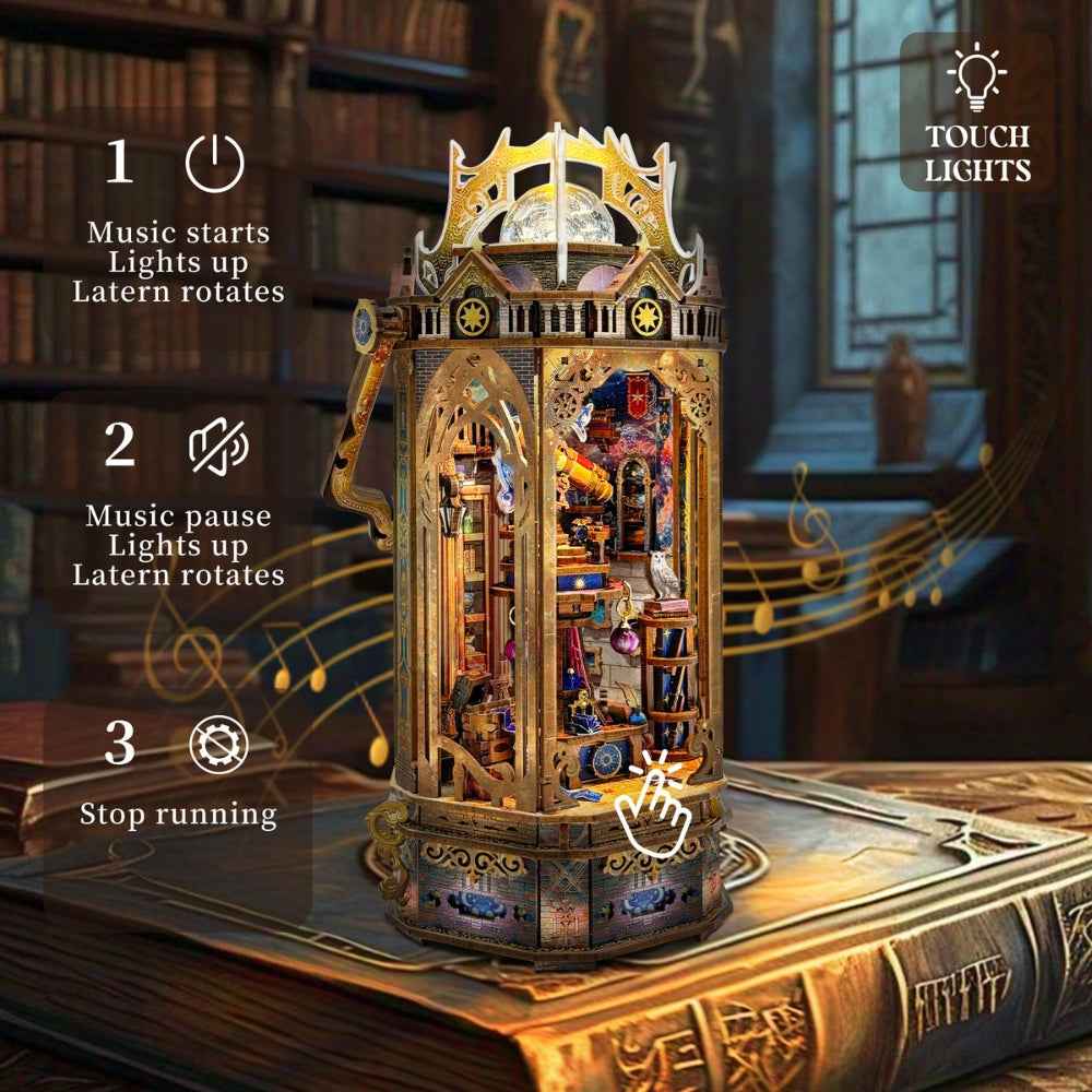The Lantern of Galaxy DIY Book Nook Kit